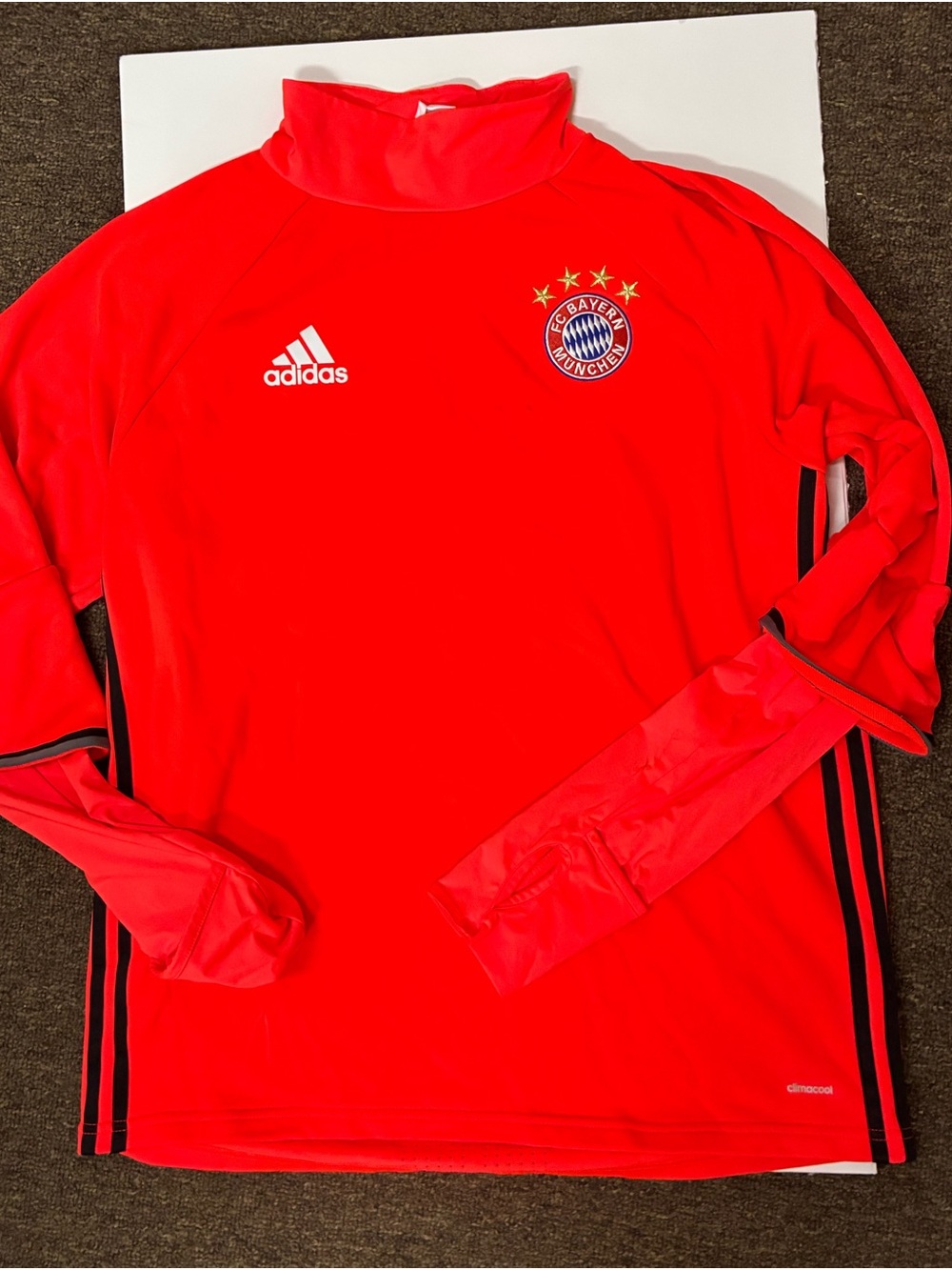 Adidas Bayern Munich 2016 2017 Training Top Long Sleeve size L Orange